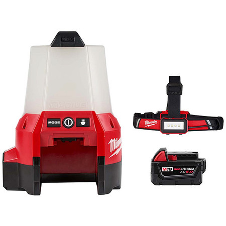 MILWAUKEE TOOL Work Light, Headlamp and Battery,  2144-20, 2115-21, 48-11-1850