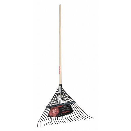 Razor-Back Steel Leaf Rake, 24 Tine, 54" Handle 2911200