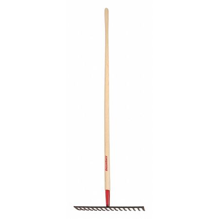 RAZOR-BACK Level Head Rake, 16 Tine, 60" Handle 63111