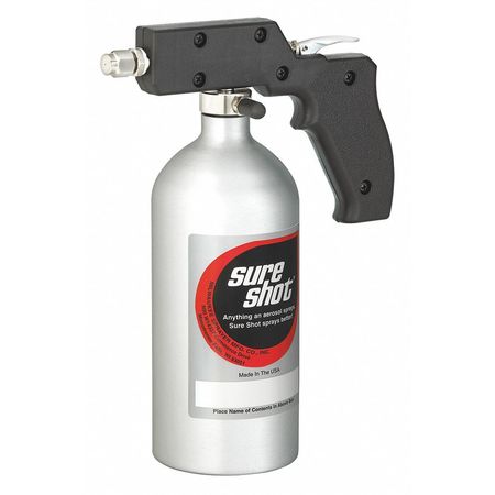 SURE SHOT 24 oz. Anodized Aluminum Pressure Sprayer, Silver Finish M2400S