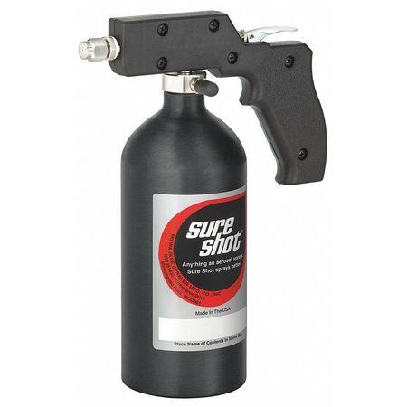 Sure Shot 24 oz. Anodized Aluminum Pressure Sprayer, Black Finish M2400B
