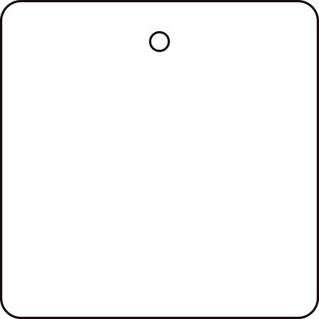 Zoro Select Blank Tag, 2 x 2In, White, PK10 22CM93