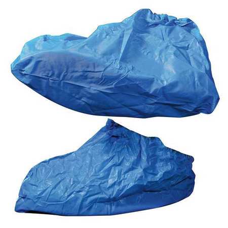 Cellucap Shoe Covers, Polyethylene, 9 in Overall Height, Elastic Closure, Blue, XL, Pack of 300 26011B