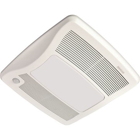 Broan Ceiling Bathroom Fan, 80 cfm cfm, 4 in or 6 in Duct Dia., 120V AC, Energy Star® Certified ZB80ML1