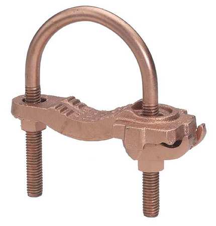 BURNDY Pipe Ground Clamp, 4AWG, 7.5In, Type: COMMERCIAL GAR3905BU