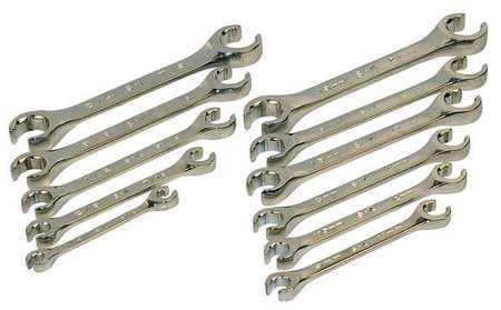 Sk Professional Tools Flare Nut Wrench Set, 11 Pieces, 6 Pts 371