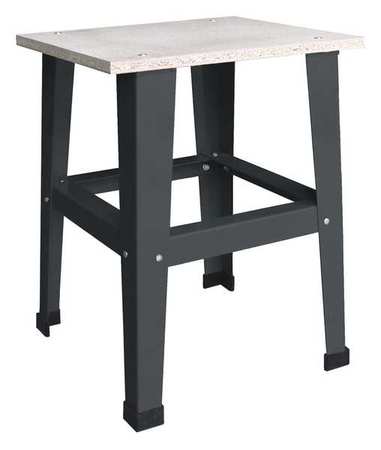 Dayton Fixed Work Table, Particleboard, 19"W, 16"D 22DL79