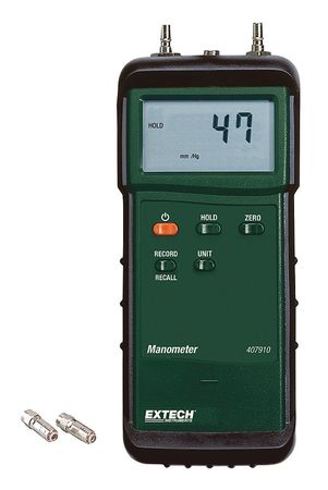 EXTECH Manometer With Nist 407910 407910-NIST