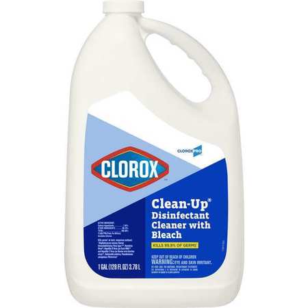 Clorox Clorox Disinfectant Cleaner with Bleach Refill, 1 gal. Jug, Unscented, 4 PK 35420