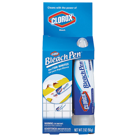 Clorox Laundry Bleach Pen, 2 oz Box, Liquid, Unscented, White, 12 PK 31254