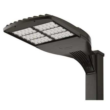 Lithonia Lighting LED Area Light, 131W, Type III, Square Pole DSX1 LED P5 50K T3M MVOLT SPA DDBXD