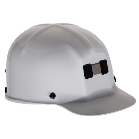 Msa Safety Front Brim Hard Hat, Type 1, Class G, Staz-On, White 91522