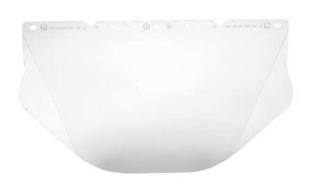 MSA SAFETY Visor, Polycarb, Clear, 9-1/2x17 In 10115863