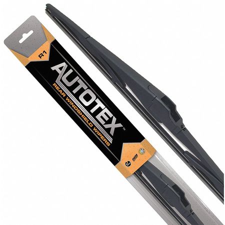 AUTOTEX Wiper Blade, Rear, Metal, Rubber, 12 In. R1-12