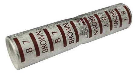 POWER FIRST Long Barrel Splice, 4.80 in. L, Brown 22EZ43