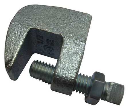 Zoro Select Beam Clamp, 8 In, Galv Malleable Iron 22FP79
