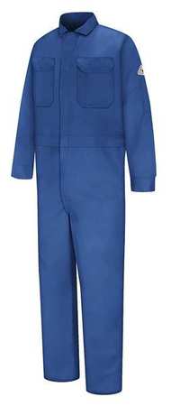 VF IMAGEWEAR Flame Resistant Coverall, Blue, 100% Cotton CED2RB LN 46