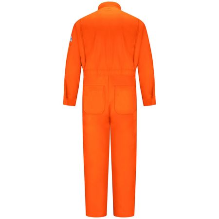 Vf Imagewear Flame Resistant Coverall, Orange, 100% Cotton, 64 CED2OR RG 64