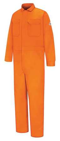 VF IMAGEWEAR Flame Resistant Coverall, Orange, 100% Cotton, 44 CED2OR LN 44