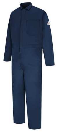VF IMAGEWEAR Flame Resistant Coverall, Navy, 100% Cotton, 58 CEC2NV LN 58