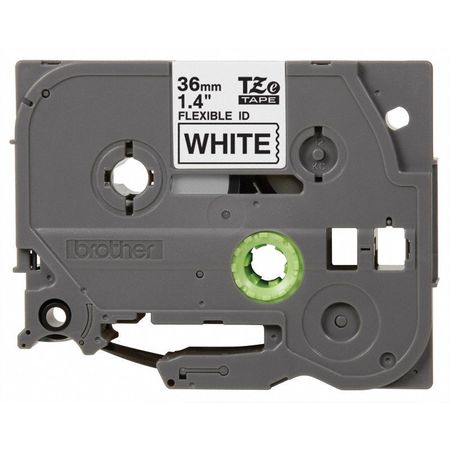 Brother Adhesive Label Tape Cartridge 1-2/5" x 26 ft., Black/White TZEFX261