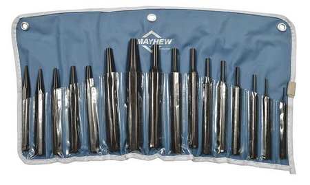 MAYHEW Combination Punch Set, 16 Pieces 61341