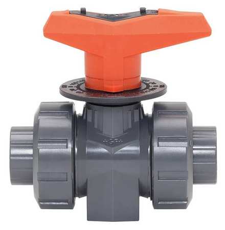 Gf Piping Systems Metering Ball Valve, 1/2 In, PVC 161523522