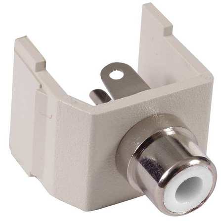 HUBBELL PREMISE WIRING Connector, RCA, Duplex, White SFRCW