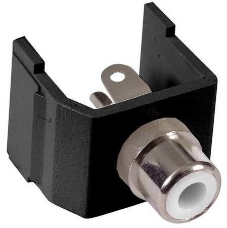 HUBBELL PREMISE WIRING Connector, RCA, Duplex, Black SFRCWBK