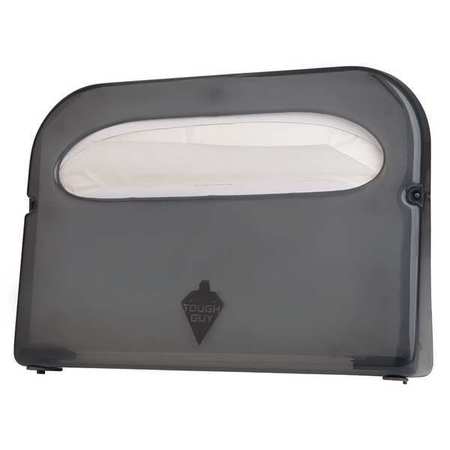 Tough Guy Toilet Seat Cover Dispenser, 1/2 Fold, 500 Cover Capacity, Wall Mount, Plastic, Smoke 22LC68