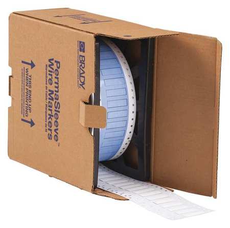 BRADY Wire Marking Sleeves, White, 1.5 In W PS-250-150-WT