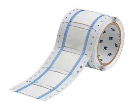 BRADY Wire Marking Sleeves, White, 2 In W 3PS-1000-2-WT