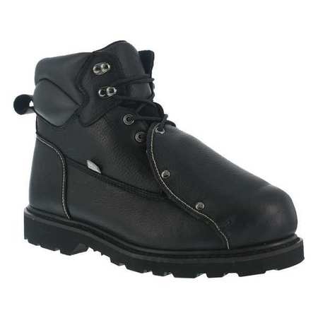 IRON AGE Size 8 Men's 6 in Work Boot Steel Work Boot, Black IA5016