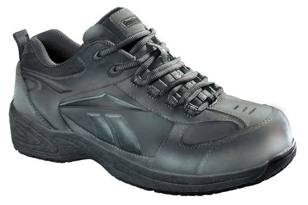REEBOK Athletic Shoes, Leather, Black, 10, PR RB1100