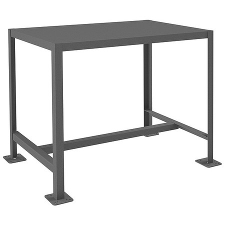 Durham Mfg Fixed Work Table, Steel, 36" W, 24" D MT243630-2K195