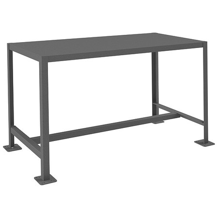 Durham Mfg Fixed Work Table, Steel, 48" W, 24" D MT244830-2K195