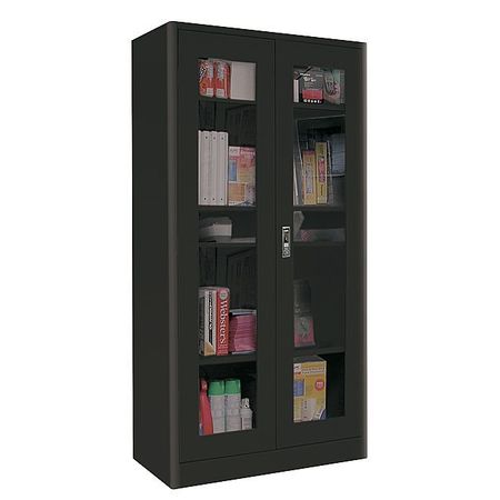 Sandusky Lee Storage Cabinet, 72"H x 36"W x 18"D, Steel Black ER4V361872-09