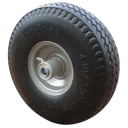 Zoro Select Never Flat Wheel, 10-1/2 In, 350 lb 22NY39