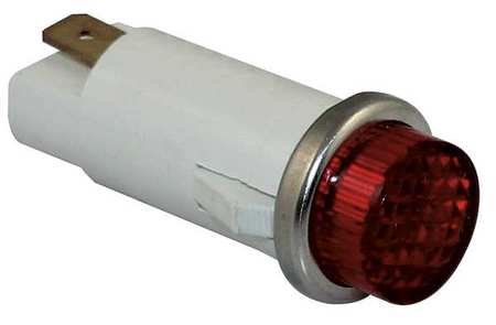 Dayton Raised Indicator Light, Red, 120V 22NY48