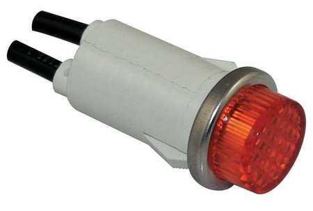 DAYTON Raised Indicator Light, Amber, 120V 22NY53