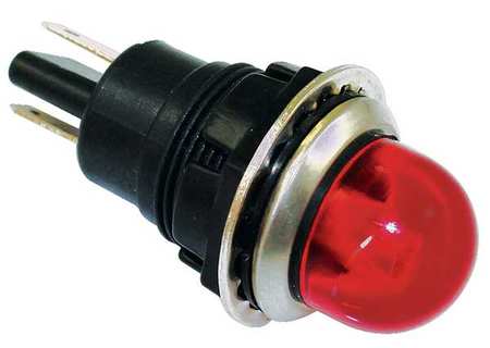 DAYTON Raised Indicator Light, Red, 120V 22NY60