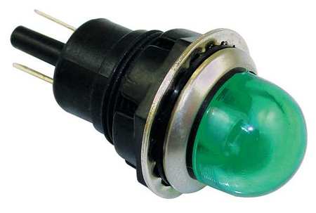 DAYTON Raised Indicator Light, Green, 240V 22NY65