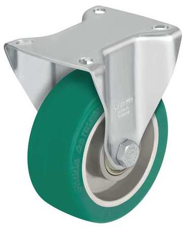 BLICKLE Rigid Plate Caster, PU, 3-1/8", 505 lb. BKS-ALST 82K-14