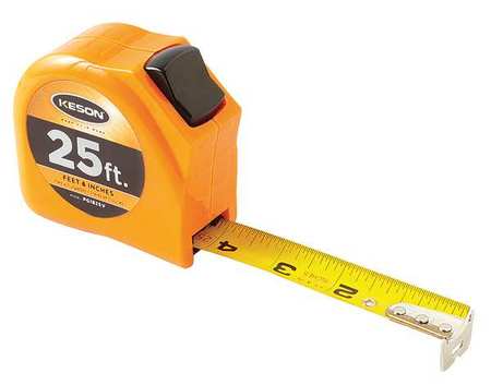 Keson 25 ft Tape Measure, 1 in Blade PGT1825V