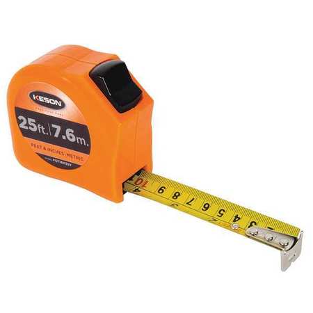 25 Ft/7.5m Tape Measure, 1 In Blade