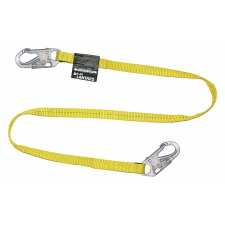 HONEYWELL MILLER Positioning Lanyard, 6 ft., Yellow 213WLS-Z7/6FTYL