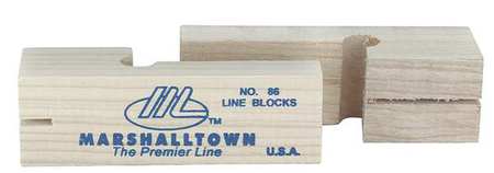 MARSHALLTOWN Line Blocks, 3-3/4 In, Hardwood, Pair 86