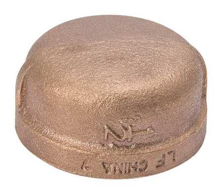 Zoro Select Brass Cap, FNPT, 1/8" Pipe Size 22UL24