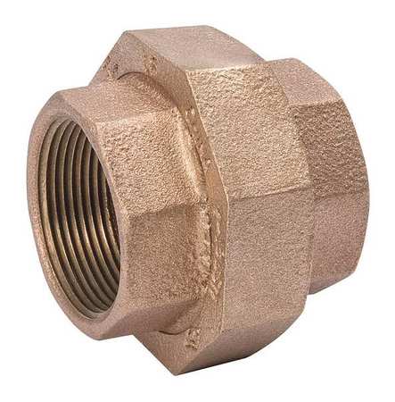 Zoro Select Brass Union, FNPT, 3/8" Pipe Size 22UL26