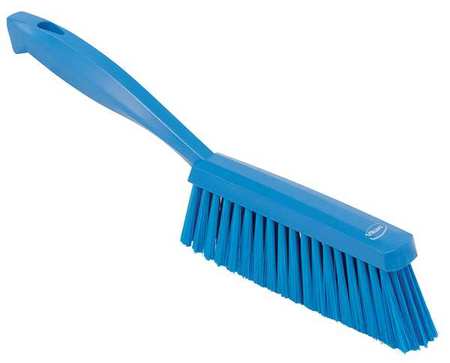 Remco 1 19/32 in W Bench Brush, Soft, 6 3/4 in L Handle, 7 in L Brush, Blue, Plastic, 13 in L Overall 45873
